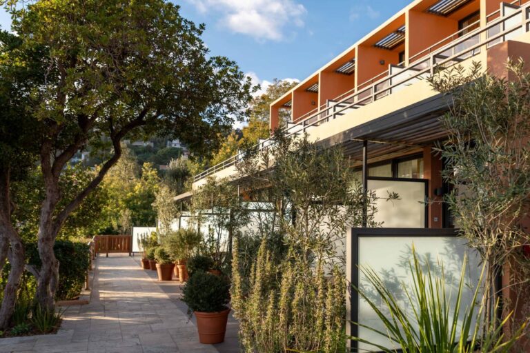 Vegetation at the Terrasses du Bailli hotel